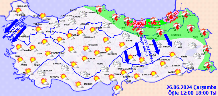 Kavurucu sıcaklara kısa bir mola! Meteorolojiden 5 il için kuvvetli yağış uyarısı 3