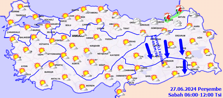 Meteorolojiden yağmur, rüzgar ve sıcaklık uyarısı! 2