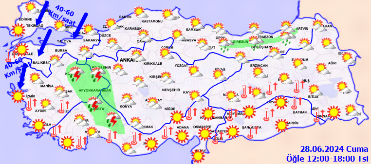 Meteorolojiden sıcaklık, fırtına ve yağmur uyarısı! 3