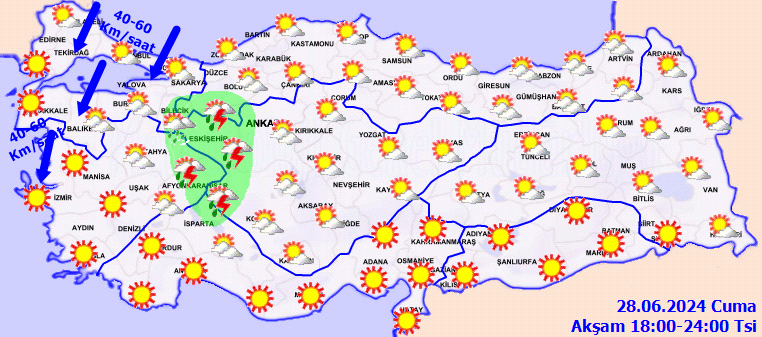Meteorolojiden sıcaklık, fırtına ve yağmur uyarısı! 4