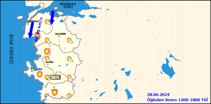 İzmir hava durumu 28 Haziran 2024 3