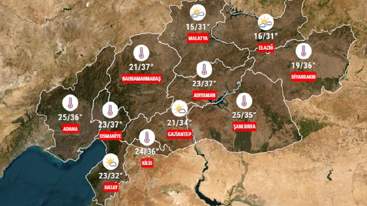 2 Temmuz 2024 deprem bölgesinde hava durumu! İşte il il hava durumu... 1