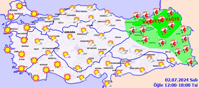 Meteorolojiden 8 il için kuvvetli yağış uyarısı! 3