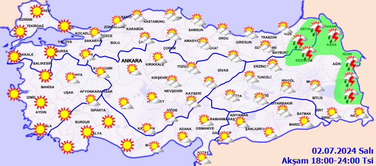 Meteorolojiden 8 il için kuvvetli yağış uyarısı! 4