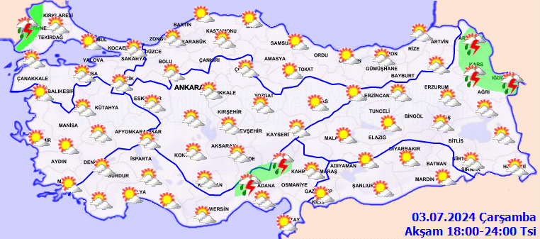 Meteorolojiden sağanak yağış ve fırtına uyarısı! 4