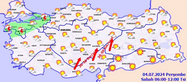 Kavurucu sıcaklara kısa bir mola! Meteorolojiden 4 il için kuvvetli yağış uyarısı 2