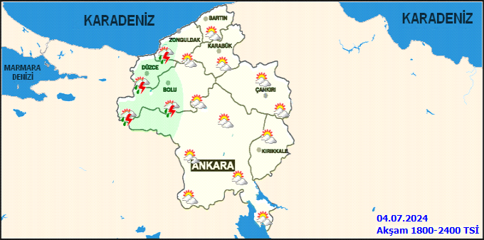 Meteorolojiden Ankara için sağanak yağış uyarısı! 4