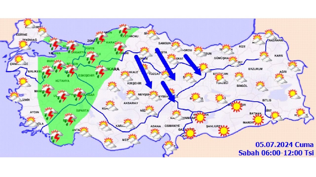 5 Temmuz 2024 Türkiye geneli hava durumu! İşte il il hava durumu... 3