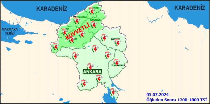 Meteorolojiden Ankara için gök gürültülü sağanak yağış uyarısı! 3