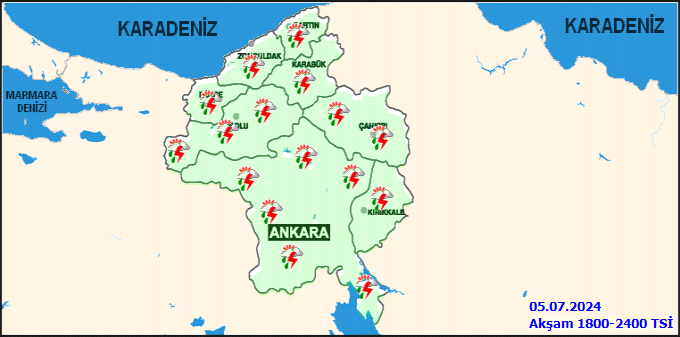 Meteorolojiden Ankara için gök gürültülü sağanak yağış uyarısı! 4