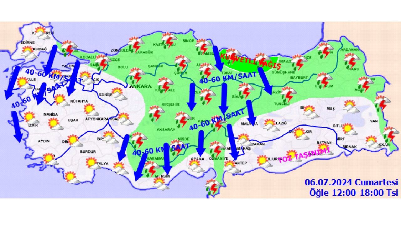 6 Temmuz 2024 Türkiye geneli hava durumu! İşte il il hava durumu... 4