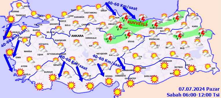 Meteorolojiden kuvvetli yağış ve fırtına uyarısı! 2