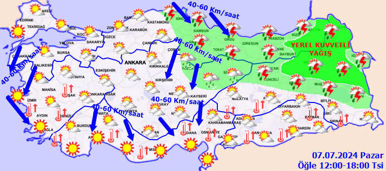 Meteorolojiden kuvvetli yağış ve fırtına uyarısı! 3