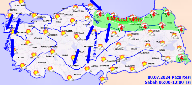 Meteorolojiden 13 il için kuvvetli yağış uyarısı! 2