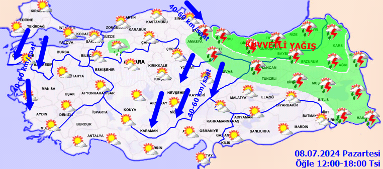Meteorolojiden 13 il için kuvvetli yağış uyarısı! 3