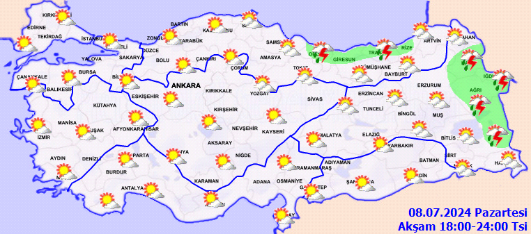 Meteorolojiden 13 il için kuvvetli yağış uyarısı! 4