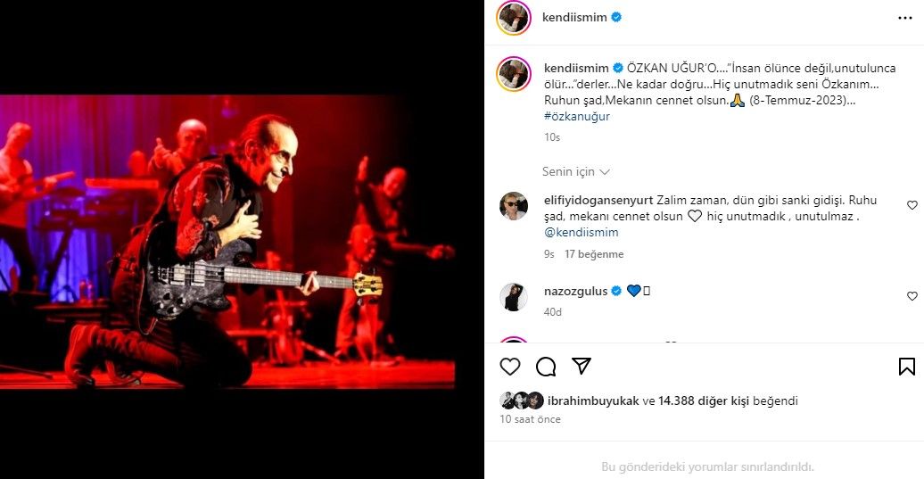 Özkan Uğur'un vefatının birinci yıl dönümünde ünlülerden duygusal paylaşım! 4