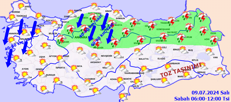 Meteorolojiden 8 il için kuvvetli yağış uyarısı! Marmara ve Ege'de fırtınaya dikkat 2