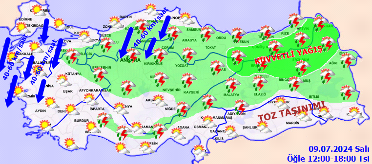 Meteorolojiden 8 il için kuvvetli yağış uyarısı! Marmara ve Ege'de fırtınaya dikkat 3