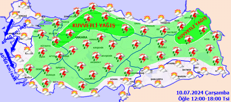 Meteorolojiden 16 il için kuvvetli yağış uyarısı! 3