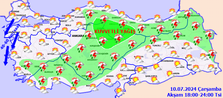 Meteorolojiden 16 il için kuvvetli yağış uyarısı! 4