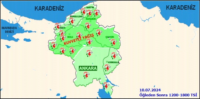 Meteorolojiden Ankara için kuvvetli yağış uyarısı 3