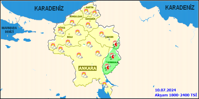 Meteorolojiden Ankara için kuvvetli yağış uyarısı 4