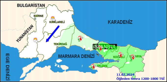 Meteorolojiden İstanbul için kuvvetli yağış uyarısı! 3