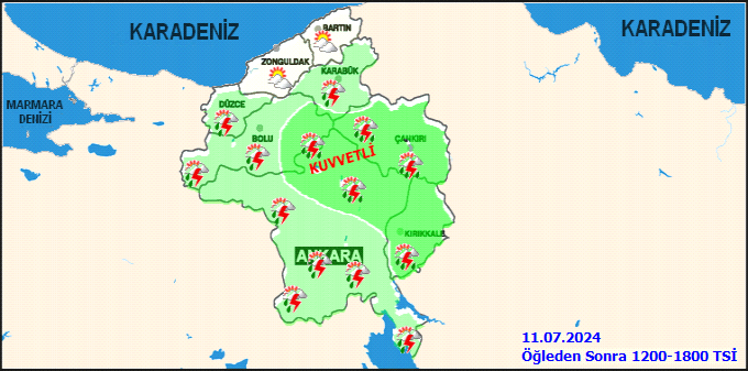 Meteorolojiden Ankara için kuvvetli yağış uyarısı! 3