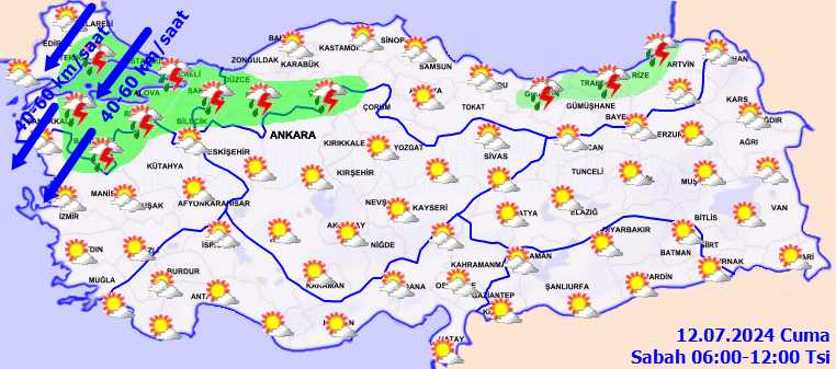 Meteorolojiden birçok il için sağanak yağış uyarısı! 2