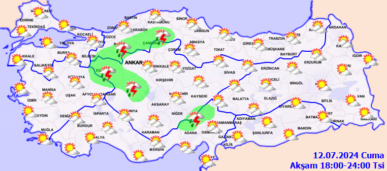 Meteorolojiden birçok il için sağanak yağış uyarısı! 4
