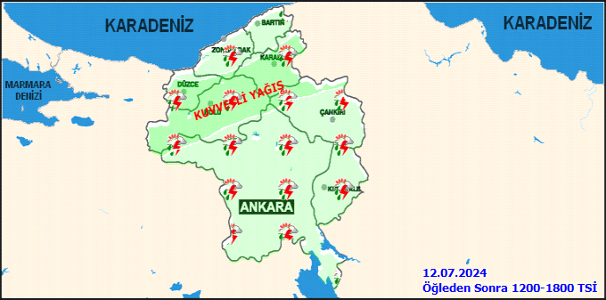 Meteorolojiden Ankara için sağanak yağış uyarısı 3