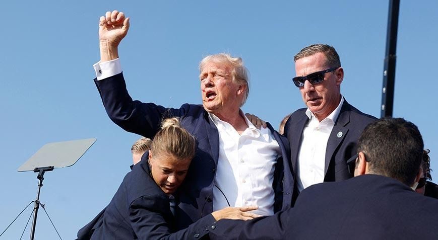 Donald Trump'a suikast girişiminden ilk kareler! 2