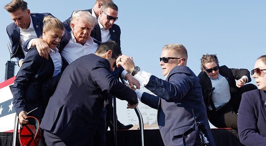 Donald Trump'a suikast girişiminden ilk kareler! 6