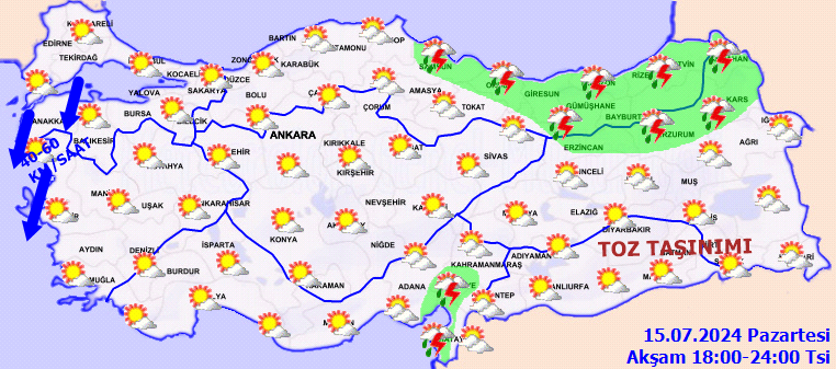 Meteorolojiden Doğu Karadeniz için kuvvetli yağış uyarısı! Marmara'da fırtınaya dikkat 4