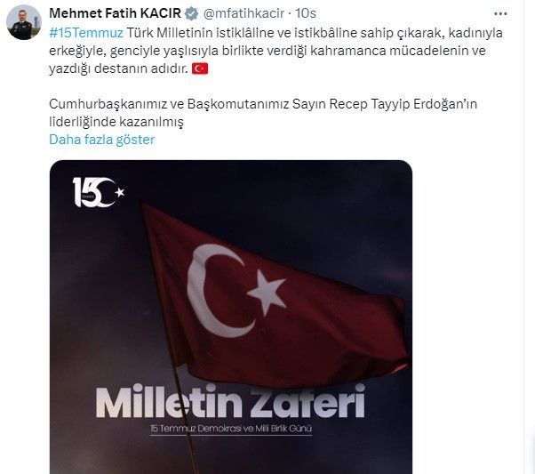 Hain darbe girişiminin 8. yıl dönümü! Siyasilerden '15 Temmuz Demokrasi ve Milli Birlik Günü' mesajları 5
