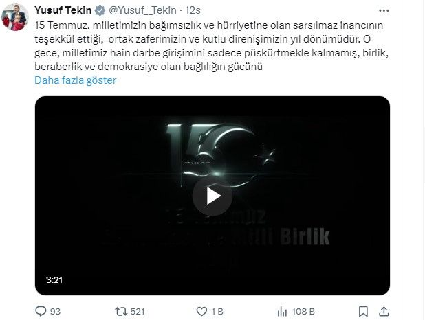 Hain darbe girişiminin 8. yıl dönümü! Siyasilerden '15 Temmuz Demokrasi ve Milli Birlik Günü' mesajları 8