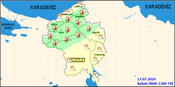 Meteorolojiden Ankara için kuvvetli yağış uyarısı 2