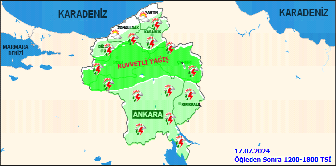 Meteorolojiden Ankara için kuvvetli yağış uyarısı 3