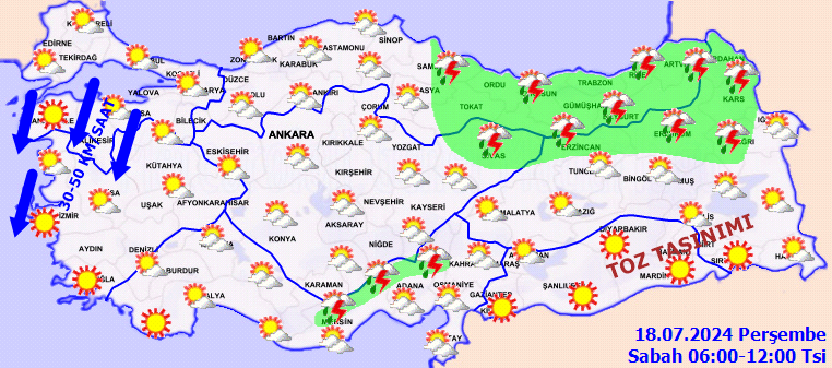 Meteorolojiden 4 il için sarı kodlu kuvvetli yağış uyarısı! 2