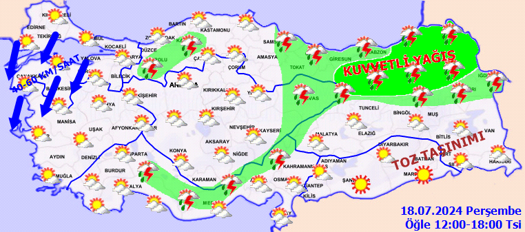 Meteorolojiden 4 il için sarı kodlu kuvvetli yağış uyarısı! 3