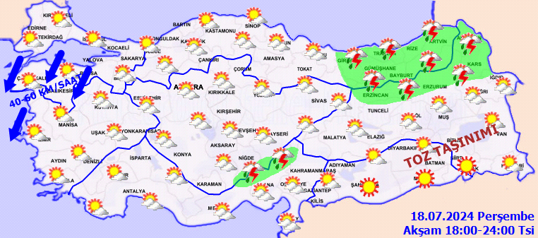 Meteorolojiden 4 il için sarı kodlu kuvvetli yağış uyarısı! 4