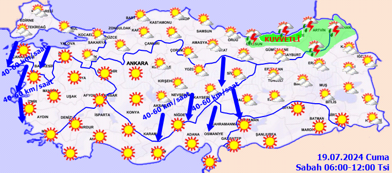 Yurdun bir yanı sıcaktan kavrulurken diğer yanı kuvvetli yağışa teslim olacak! Sıcaklıklar 8 derece birden yükseliyor! 8 il için kuvvetli yağış uyarısı 2