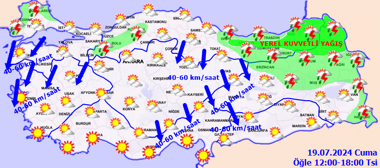 Yurdun bir yanı sıcaktan kavrulurken diğer yanı kuvvetli yağışa teslim olacak! Sıcaklıklar 8 derece birden yükseliyor! 8 il için kuvvetli yağış uyarısı 3