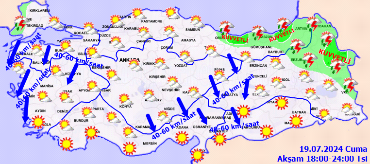 Yurdun bir yanı sıcaktan kavrulurken diğer yanı kuvvetli yağışa teslim olacak! Sıcaklıklar 8 derece birden yükseliyor! 8 il için kuvvetli yağış uyarısı 4