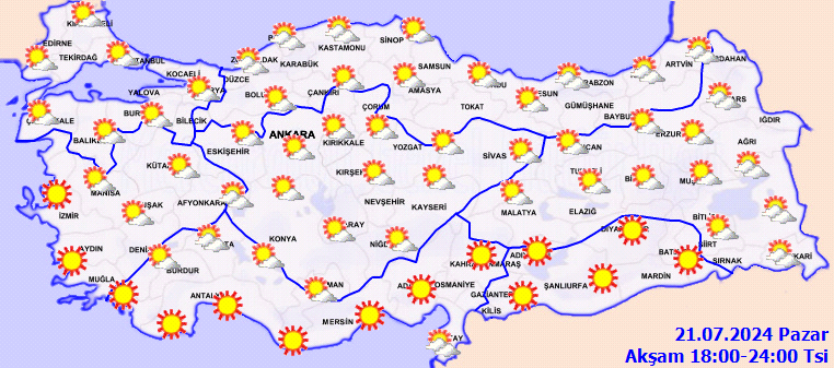 Sıcaklıklar daha da artacak... Meteoroloji saat saat hava durumu raporunu yayınladı! 7