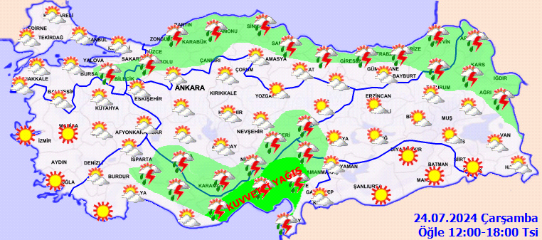 Meteorolojiden 5 il için kuvvetli yağış uyarısı! 3