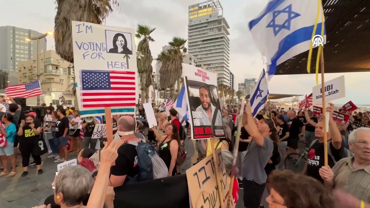 Filistin destekçileri katil Netanyahu’nun ABD Kongre Binası’na gideceği yolu kapattı 7