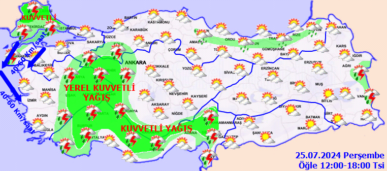 Kavurucu sıcaklara yağmur molası! Meteorolojiden 14 il için kuvvetli yağış uyarısı! 3