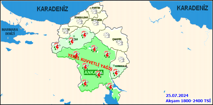 Meteorolojiden Ankara için kuvvetli yağış uyarısı! 4